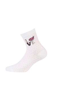 Wola Detské ponožky Love biela-35