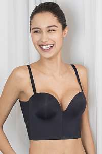 Wonderbra Podprsenka Wonderbra Ultimate Backless Push-Up black ČIERNA 80/B