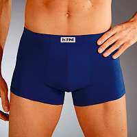 Blancheporte Boxerky, sada 5 ks čierna+sivá,indigo,sliv,khaki 69/76 (XS)