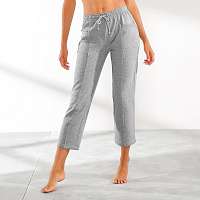 Blancheporte 3/4 nohavice z česaného meltonu sivý melír