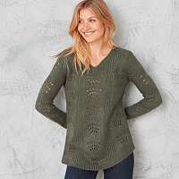 Blancheporte Ažúrový pulóver s výstrihom do