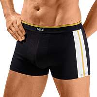 Blancheporte Boxerky s postrannými pruhmi Eksios, súprava 4 ks čierna 117/124 (3XL)