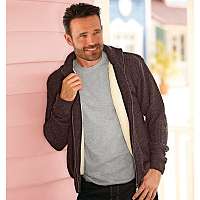 Blancheporte Bunda na zips s kožušinovou podšívkou gaštanová 78/86 (S)