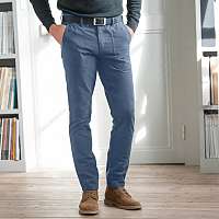 Blancheporte Chino nohavice v pracovnom štýle modrá džínsová