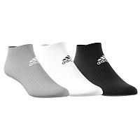 Blancheporte Členkové ponožky, súprava 3 páry sivá+čierna+biela
