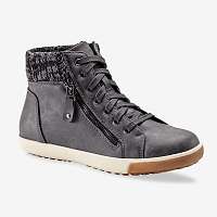 Blancheporte Členkové tenisky s hrejivým lemom sivá