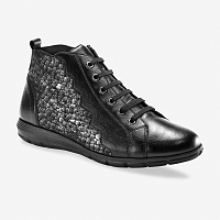 Blancheporte Členkové tenisky so vzorom hadej kože čierna