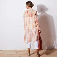 Blancheporte Dlhá košeľa s potlačou batiky jantárová