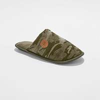 Blancheporte Domáce šľapky s maskáčovou potlačou khaki