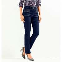 Blancheporte Džínsy pre nízku postavu tmavomodrá