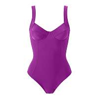 Blancheporte Jednodielne plavky purpurová, koš.B