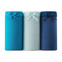 Blancheporte Jednofarebné boxerky, súprava 3 ks modrá súpr.