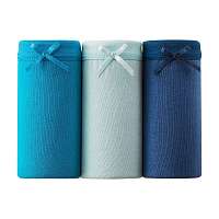 Blancheporte Jednofarebné boxerky, súprava 3 ks modrá súpr.