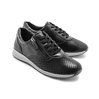 Blancheporte Kožené derbies Hallux Komfort pre vbočený palec, čierne čierna