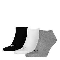 Blancheporte Krátke ponožky Sneaker Puma, súprava 3 páry biela+čierna+sivá