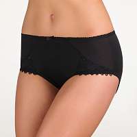 Blancheporte Midi nohavičky Coeur Croisé Feminine, ploché bruško čierna