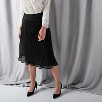 Blancheporte Midi plisovaná sukňa čierna