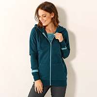 Blancheporte Mikina na zips čierna/biela