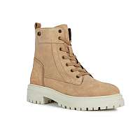 Blancheporte Nízke čižmy GEOX so vzorovanou podrážkou, koža piesková