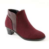 Blancheporte Nízke čižmy z 2 materiálov, bordó bordó