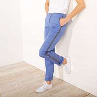 Blancheporte Nohavice s trblietavým lemom temná modrá