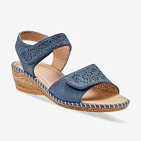 Blancheporte Perforované sandále námornická modrá