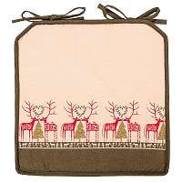 Blancheporte Podsedák vianočný zelená/červená/lososováx40cm