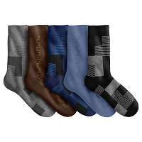 Blancheporte Ponožky s grafickým dizajnom, súprava 5 páry modrá+sivá+gaštanová