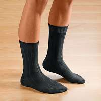 Blancheporte Ponožky so širokým lemom, sada 2 páry čierna/čierna