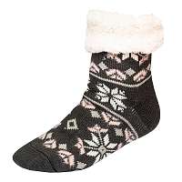 Blancheporte Ponožky zimné sivá/ružová-42