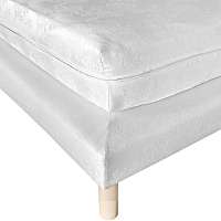 Blancheporte Poťah na matrac a sokel postele biela sokl 160x200cm