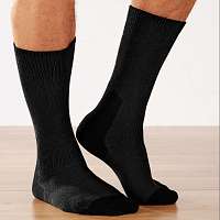 Blancheporte Pracovné ponožky, sada 2 párov čierna
