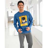 Blancheporte Pyžamo s nohavicami Batman modrá/antracitová 77/86 (S)