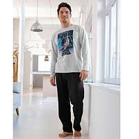 Blancheporte Pyžamo Star Wars sivý melír/čierna 77/86 (S)