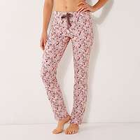 Blancheporte Pyžamové nohavice s kvetovanou potlačou ružová