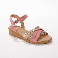 Blancheporte Remienkové sandále, béžové/ružové béžová/ružová