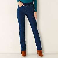 Blancheporte Rovné džínsy s pružným pásom džínsová modrá