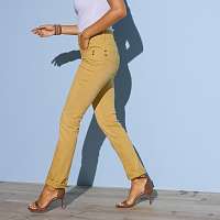 Blancheporte Rovné farebné džínsy žltá