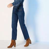 Blancheporte Rovné skrátené džínsy modrá