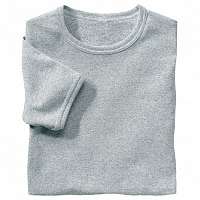Blancheporte Spodné tričko s okrúhlym výstrihom, sada 3 ks sivý melír 133/140 (5XL)