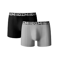 Blancheporte Súprava 2 predĺžených boxeriek 3D Flex Air čierna+sivá S