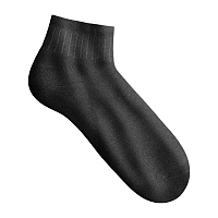 Blancheporte Súprava 5 párov športových 3/4 ponožiek čierna