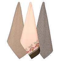 Blancheporte Súprava utierok vianočná zelená/červená/lososová 3xx70cm