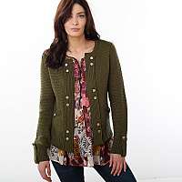 Blancheporte Sveter s gombíkmi zlatej farby bronzová