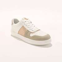 Blancheporte Tenisky na platforme s medenými časťami, biela/béžová biela/béžová