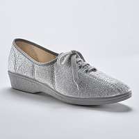 Blancheporte Tenisky s vysokou podrážkou striebritá