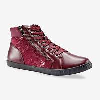 Blancheporte Tenisky so vzorom hadej kože, bordó bordó