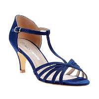 Blancheporte Topánky s remienkami na ihlovom podpätku nám.modrá