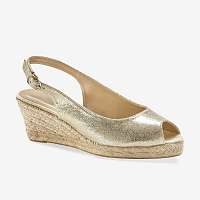Blancheporte Trblietavé sandále na kline zlatá