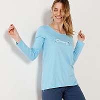 Blancheporte Tričko s dlhými rukávmi, tyrkysové tyrkysová